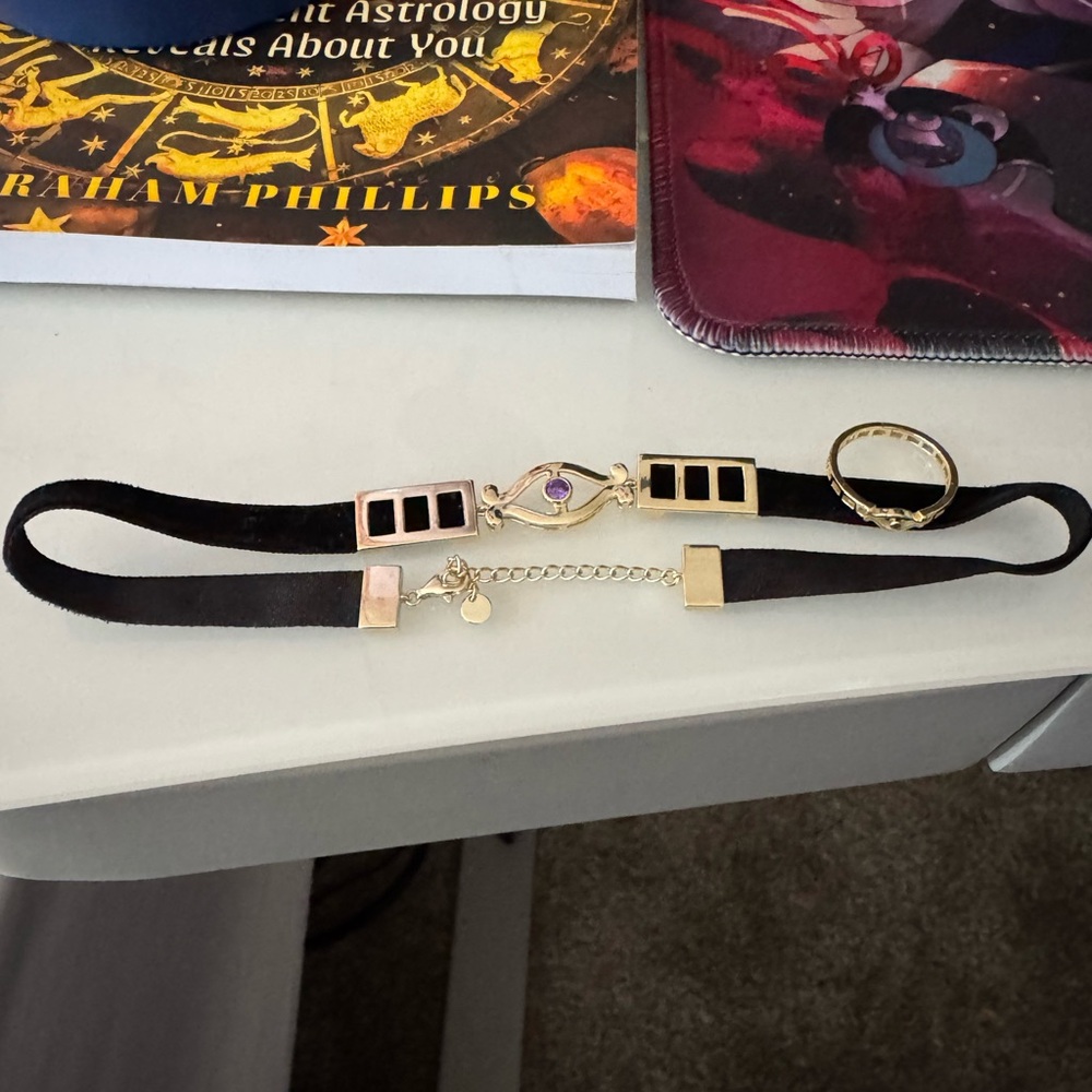 Elegant Black and Gold Choker Necklace